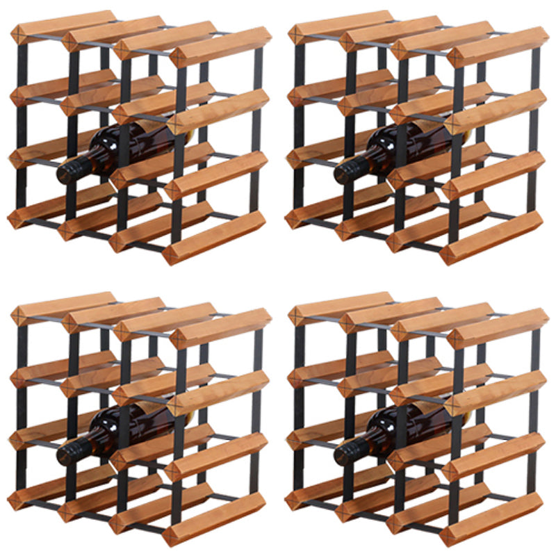 Tabletop Wine Rack Solid Wood Wine Bottle Rack for Living Room