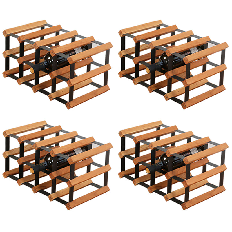 Tabletop Wine Rack Solid Wood Wine Bottle Rack for Living Room