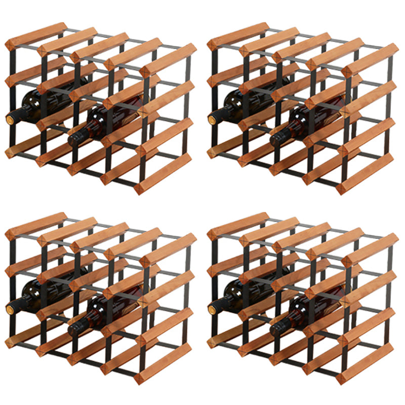 Tabletop Wine Rack Solid Wood Wine Bottle Rack for Living Room