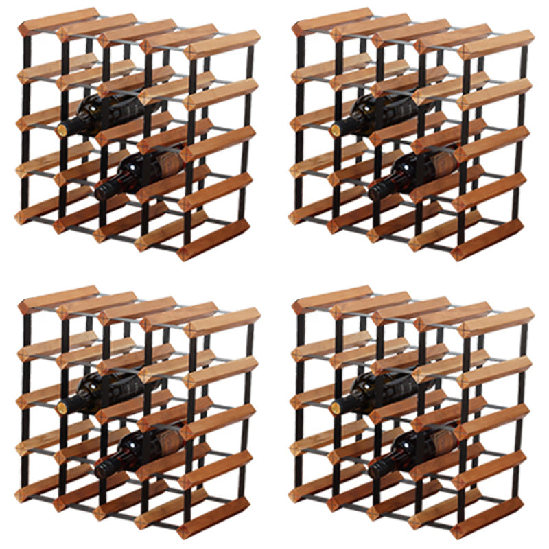 Tabletop Wine Rack Solid Wood Wine Bottle Rack for Living Room