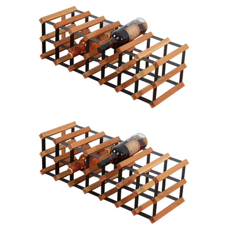 Tabletop Wine Rack Solid Wood Wine Bottle Rack for Living Room