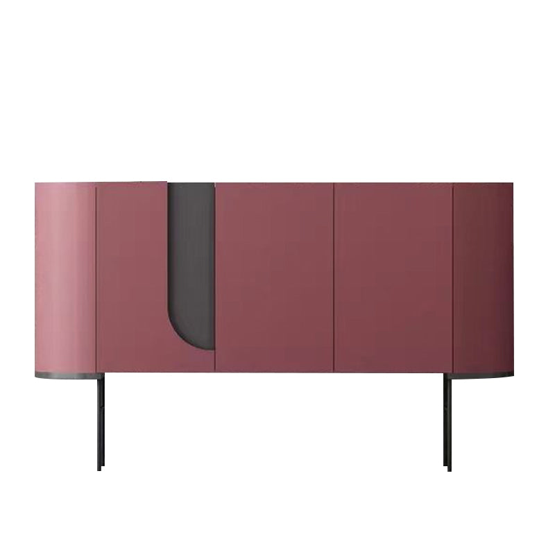 Wood Credenza Modern & Contemporary Server with Cabinets and Drawers