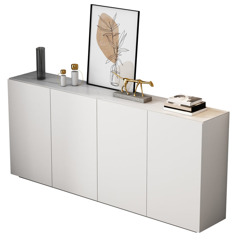 Modern & Contemporary Buffet Stone Buffet Sideboard with Cabinets