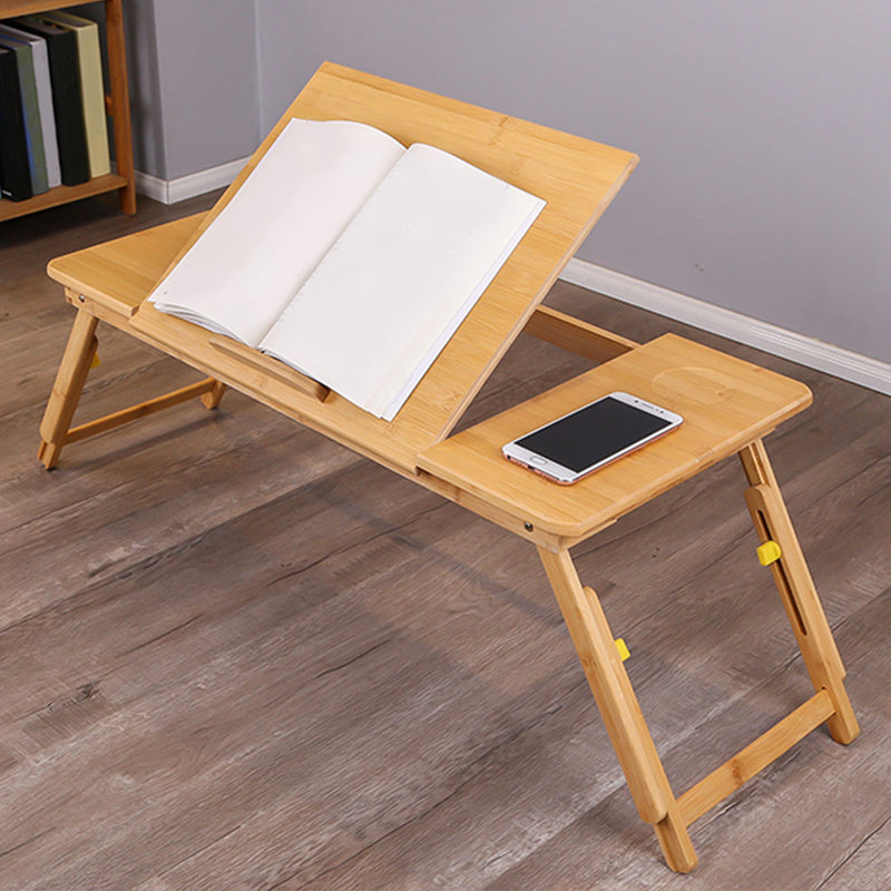 Contemporary Bamboo Writing Desk Folding Office Desk for Office