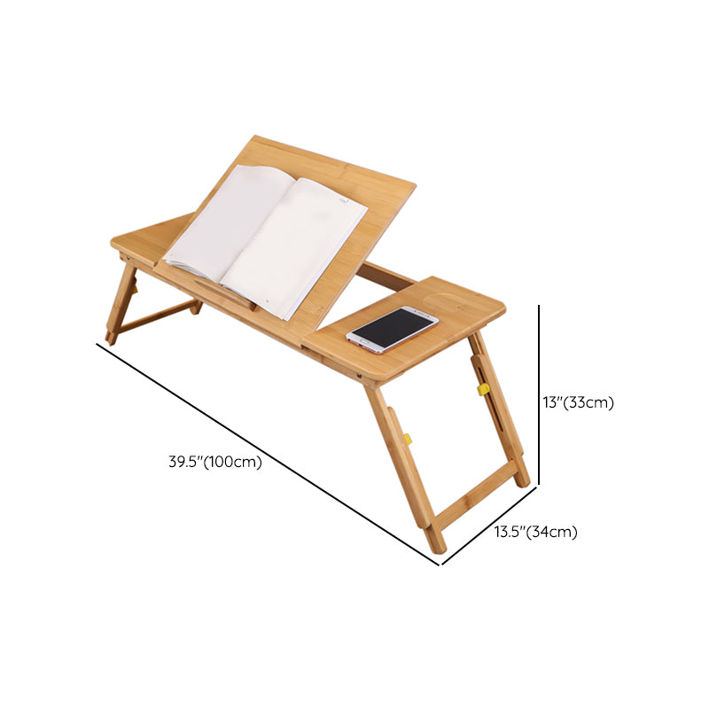 Contemporary Bamboo Writing Desk Folding Office Desk for Office