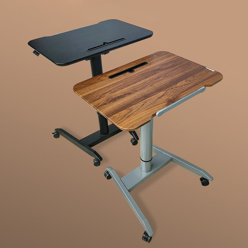 Rectangular Shaped Standing Desk Brown/Black/White Writing Desks for Office