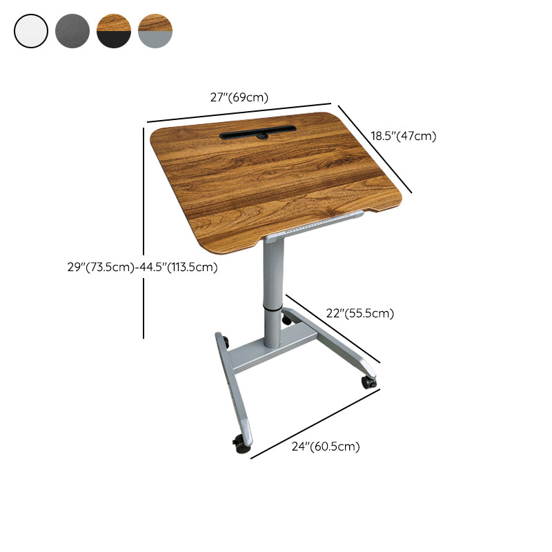 Rectangular Shaped Standing Desk Brown/Black/White Writing Desks for Office