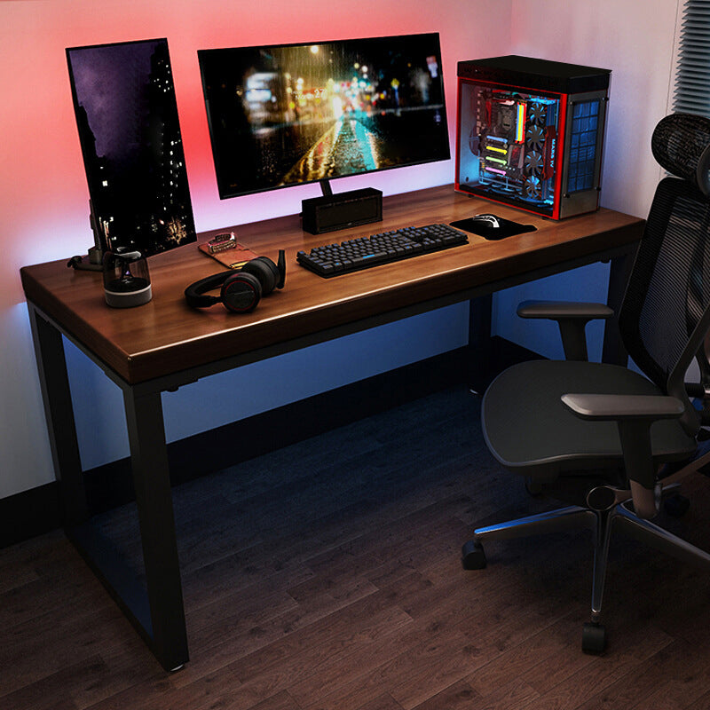 Solid Wood Rectangular Computer Desk Modern 29.53" Tall Gaming Desk