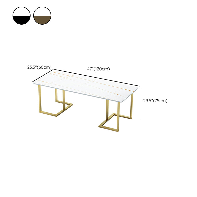 Contemporary 29.53-inch Tall Office Desk Curved White Writing Desk