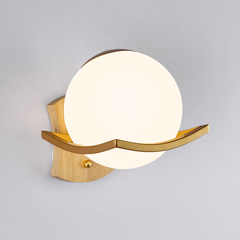 Modern Simple 1-Light Vanity Lamp Ball Shape Vanity Light for Shower Room