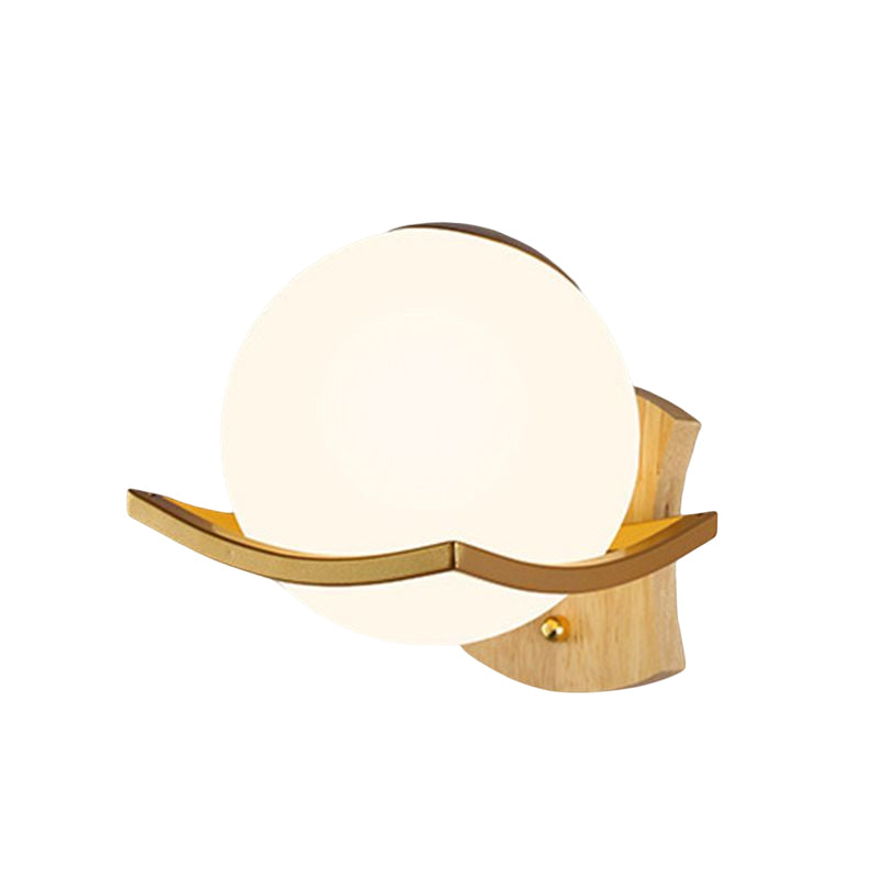 Modern Simple 1-Light Vanity Lamp Ball Shape Vanity Light for Shower Room