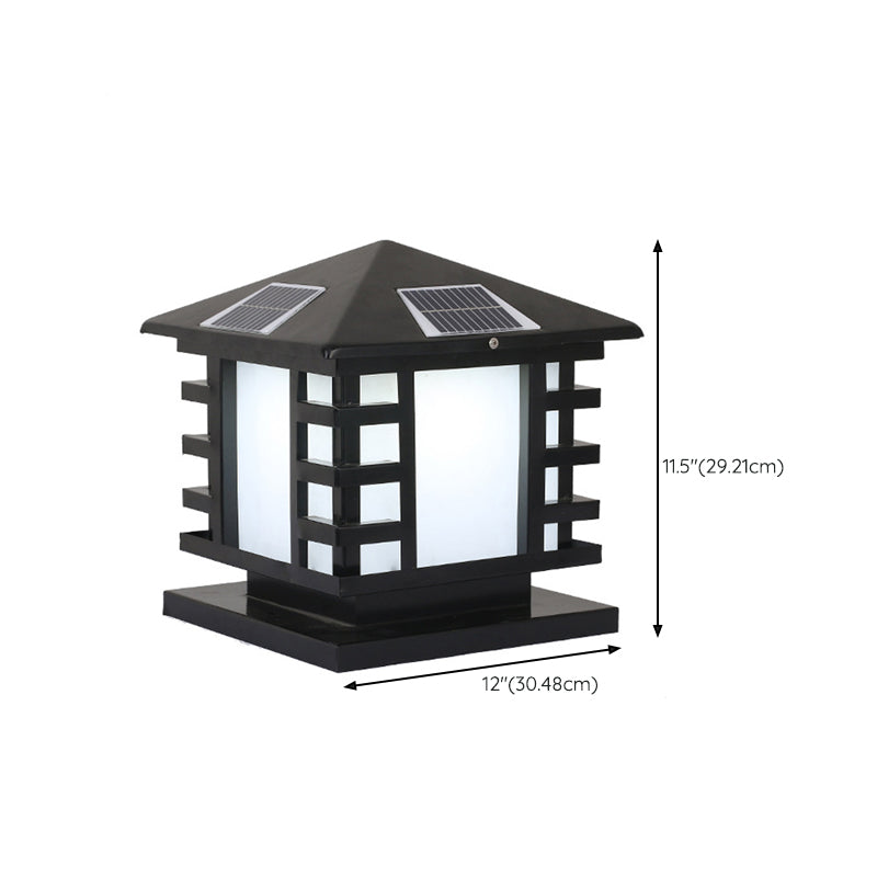 Contemporary Pillar Lamp Household Outdoor Lamp for Backyard