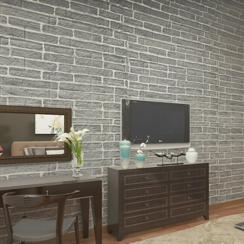 3D Embossed Interior Wall Paneling Peel and Stick Square Wall Paneling