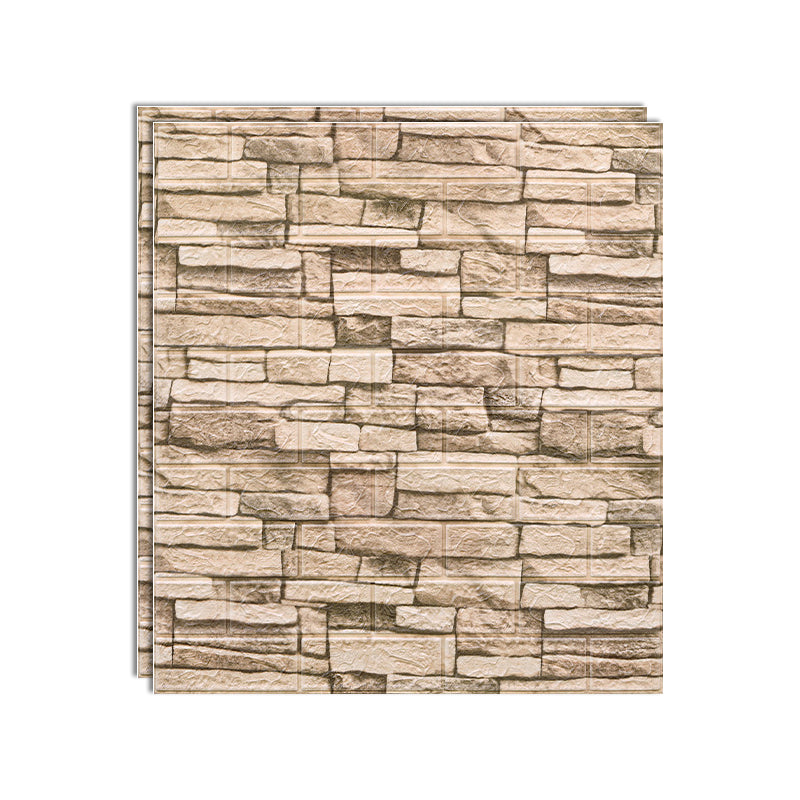 Industrial Wall Plank 3D Brick Bathroom Living Room Wall Panels Set of 10