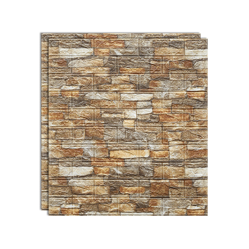 Industrial Wall Plank 3D Brick Bathroom Living Room Wall Panels Set of 10