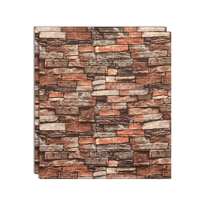 Industrial Wall Plank 3D Brick Bathroom Living Room Wall Panels Set of 10