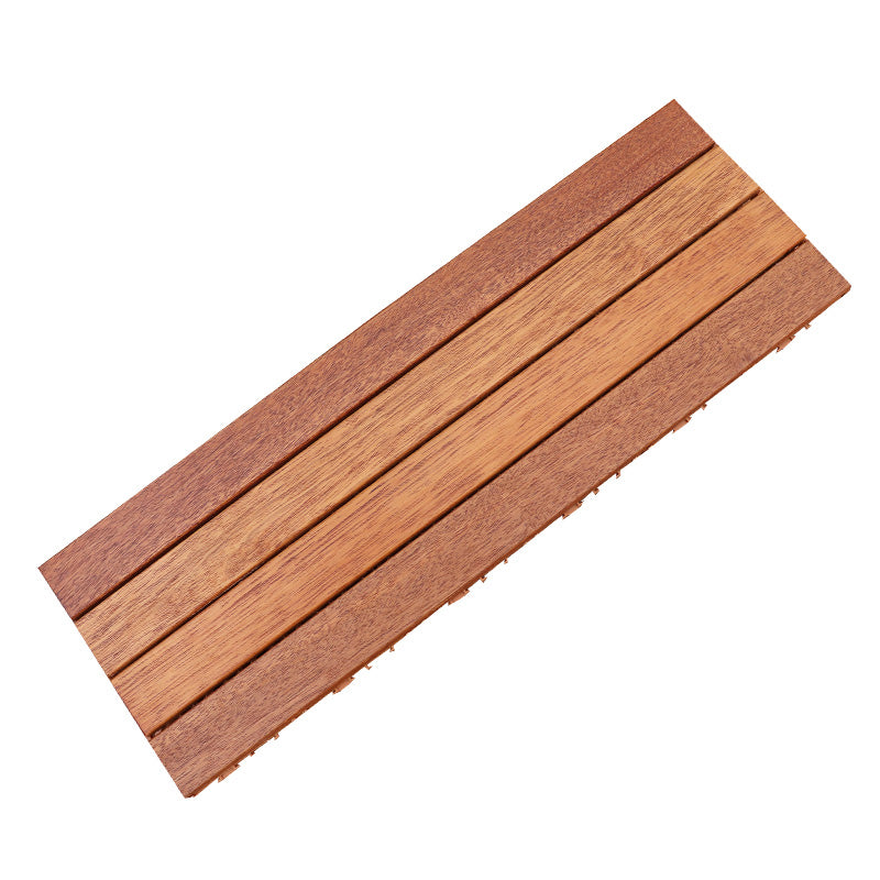 Tradition Teak Floor Tile Water Resistant Click Lock Wooden Floor for Patio Garden