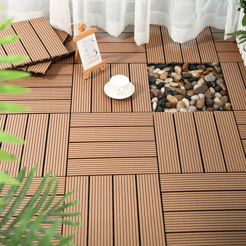 Rectangle Engineered Floor Tile Water Resistant Parquet Wooden Floor for Balcony