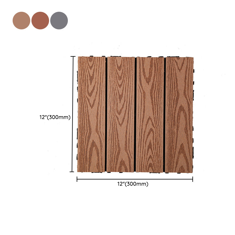 Rectangle Engineered Floor Tile Water Resistant Parquet Wooden Floor for Balcony