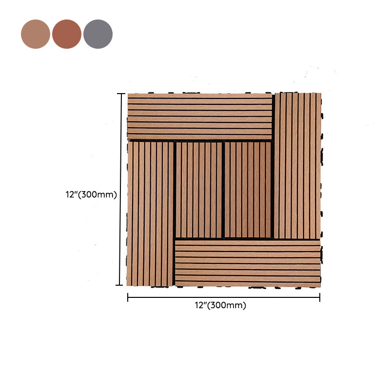 Rectangle Engineered Floor Tile Water Resistant Parquet Wooden Floor for Balcony