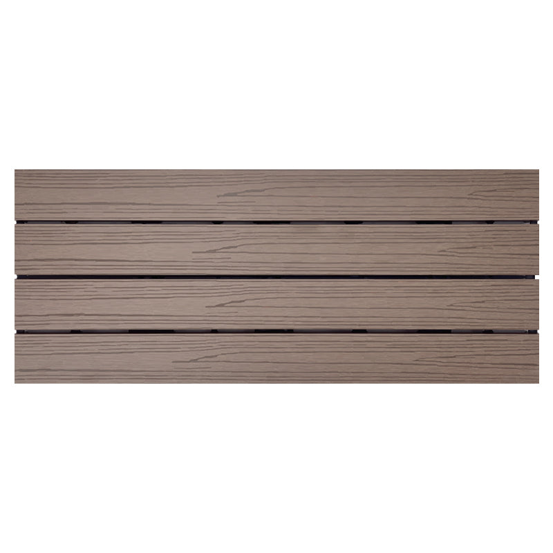 Smooth Water Resistant Floor Tile Rectangle Engineered Wooden Floor for Patio Garden