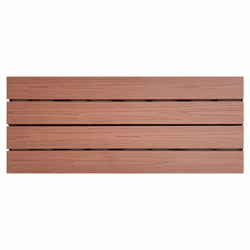 Smooth Water Resistant Floor Tile Rectangle Engineered Wooden Floor for Patio Garden