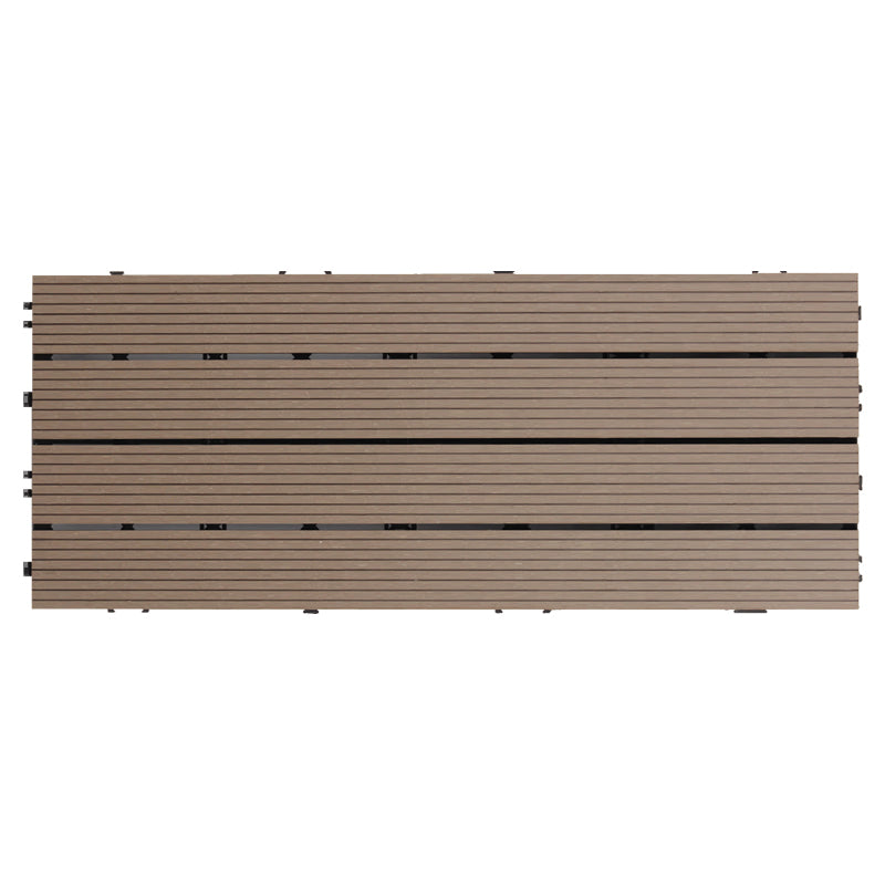 Smooth Water Resistant Floor Tile Rectangle Engineered Wooden Floor for Patio Garden