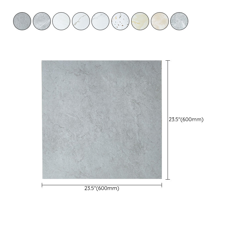 Indoor Square Vinyl Tile Peel and Stick Dirt Resistant Vinyl Tile