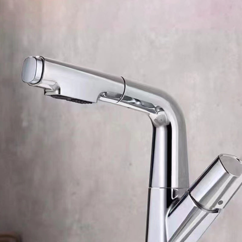 Widespread Sink Faucet Modern Faucet with Single Knob Handle