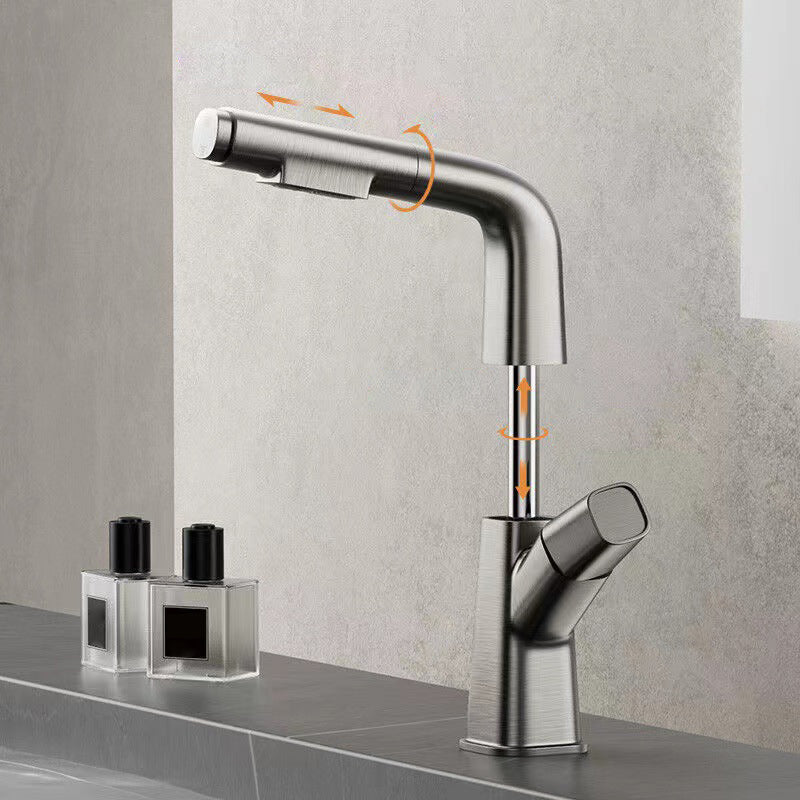 Widespread Sink Faucet Modern Faucet with Single Knob Handle