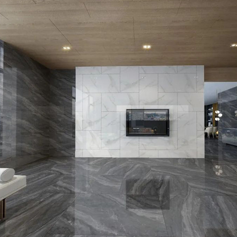 Floor & Wall Tile Marble Print Rectangle Living Room Indoor Floor Tile