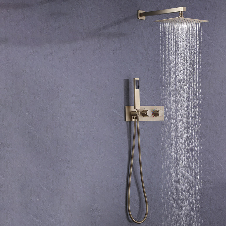 Shower System Square Rain Massage Handheld Shower Wall Mounted Shower Head