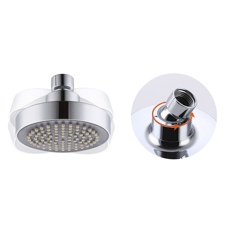 Round Small Top Shower Head Wall-Mount Adjustable Shower Head