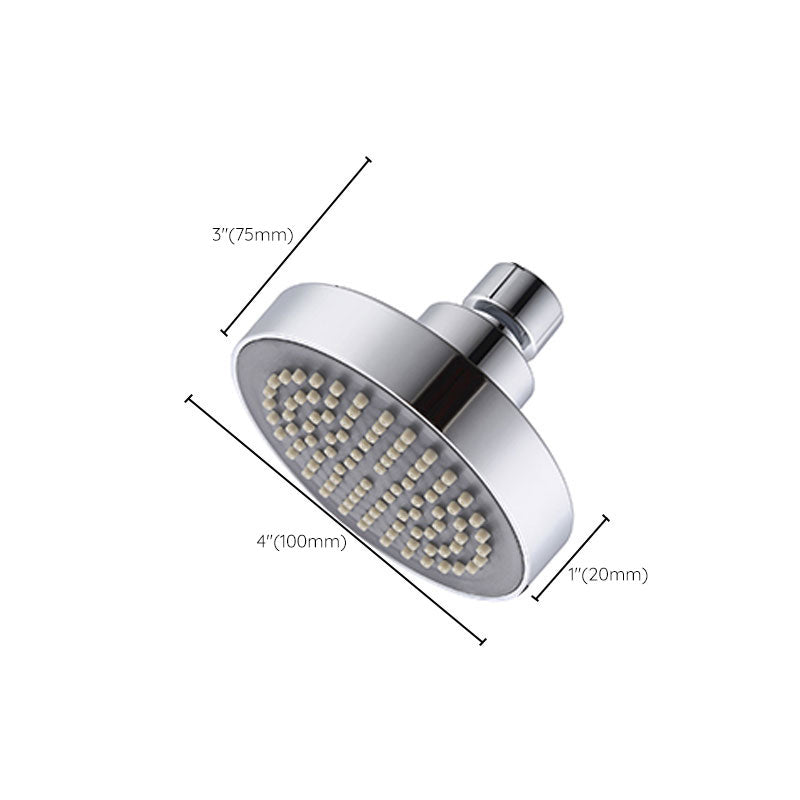 Round Small Top Shower Head Wall-Mount Adjustable Shower Head