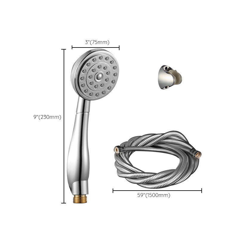 Contemporary Shower Head Metal Handheld Shower Head with Adjustable Water Flow