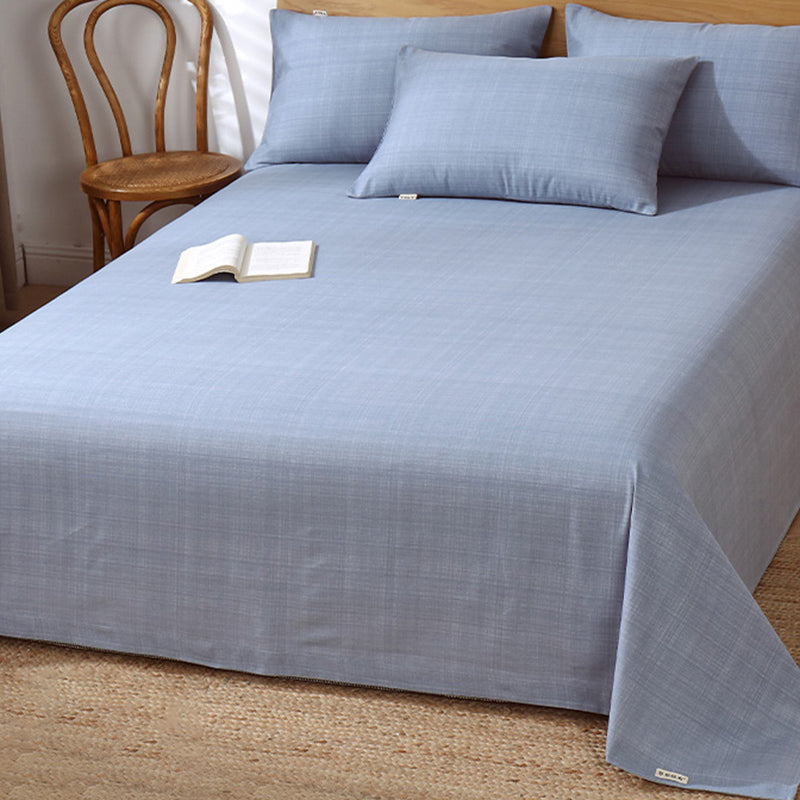 Fitted Sheet Cotton Checkered Printed Breathable Wrinkle Resistant Bed Sheet Set