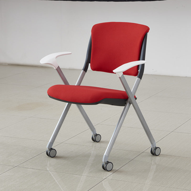 Contemporary Conference Chair Metal Frame Office Chair with Arm