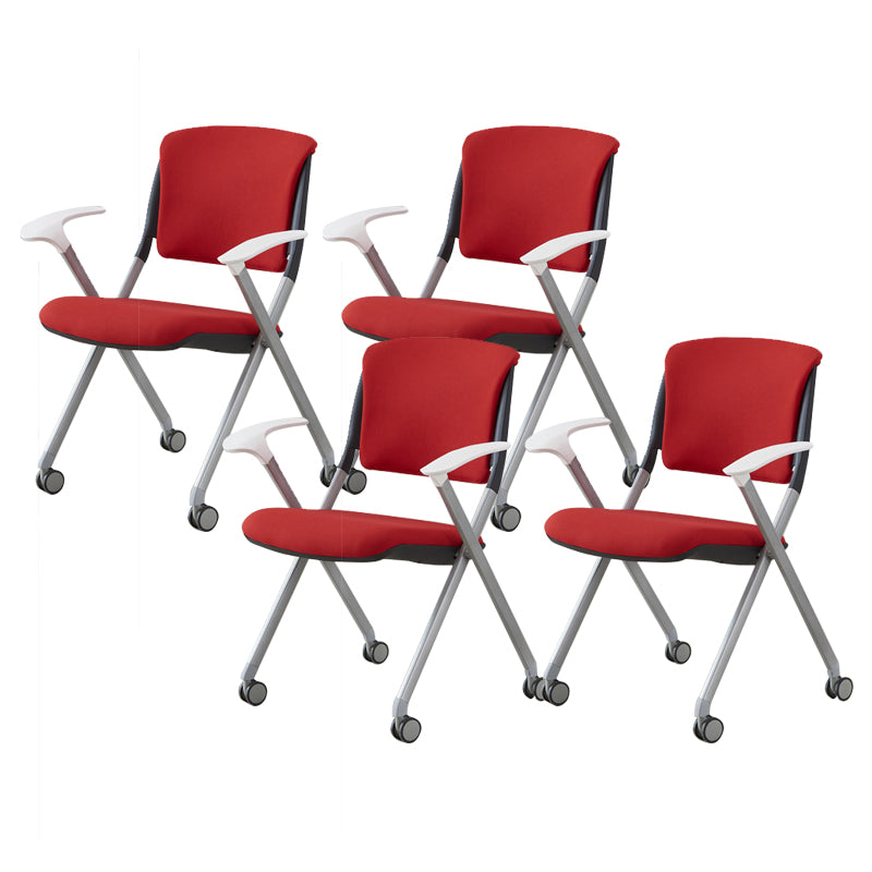 Contemporary Conference Chair Metal Frame Office Chair with Arm