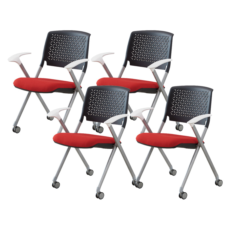 Contemporary Conference Chair Metal Frame Office Chair with Arm