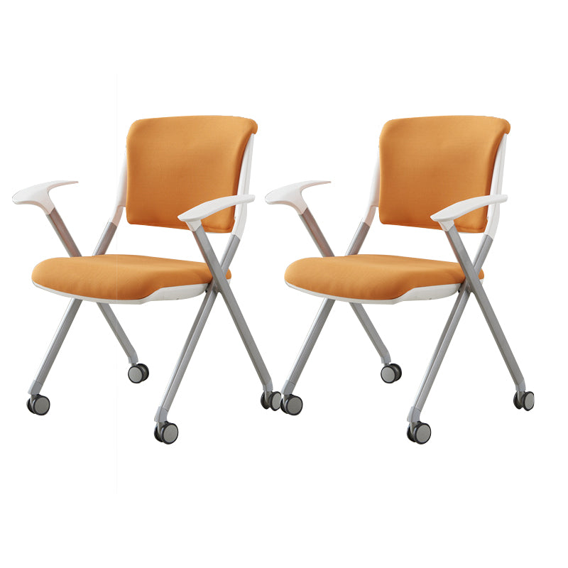 Contemporary Conference Chair Metal Frame Office Chair with Arm