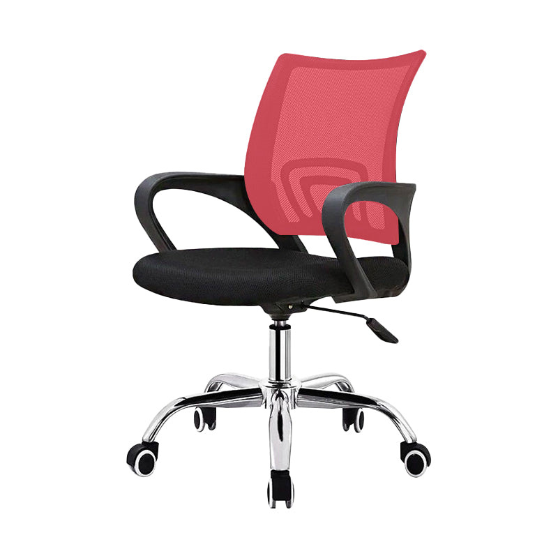 Contemporary Desk Chair Metal Adjustable Seat Height Office Chair with Arm