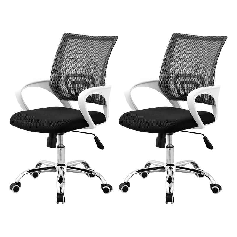 Contemporary Desk Chair Metal Adjustable Seat Height Office Chair with Arm