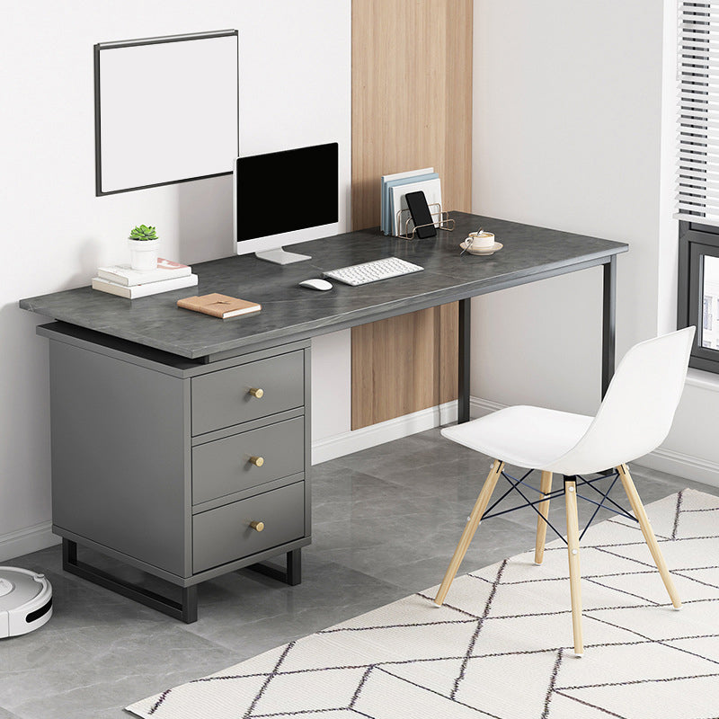 Glam Rectangular Writing Desk Wooden Office Desk for Office Home