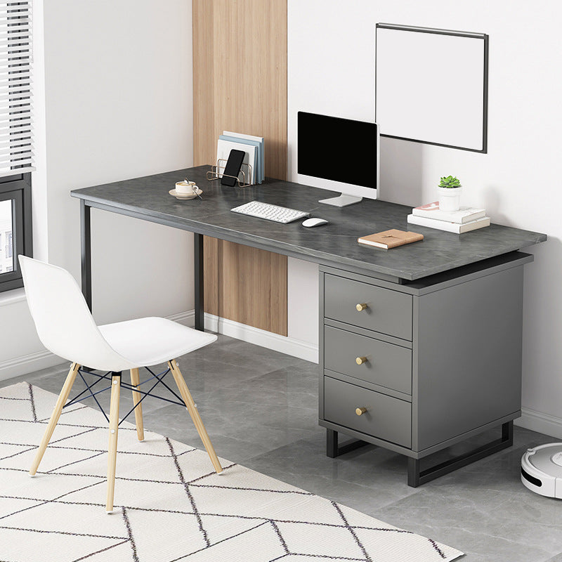 Glam Rectangular Writing Desk Wooden Office Desk for Office Home