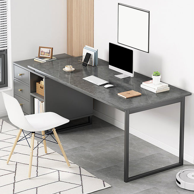 Glam Rectangular Writing Desk Wooden Office Desk for Office Home