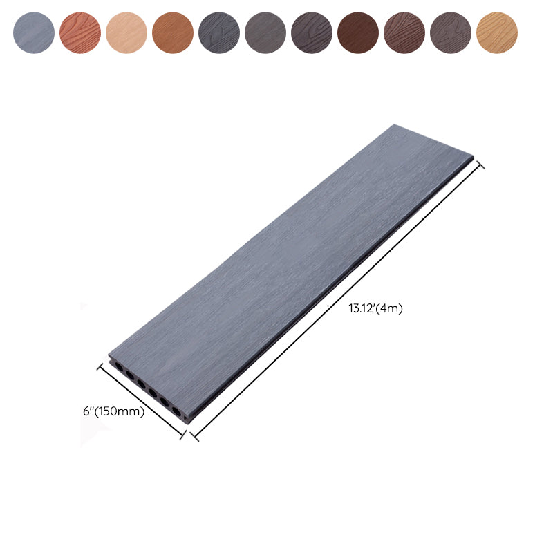 Rectangle Engineered Wooden Floor Water Resistant Smooth Floor Tile for Patio Garden