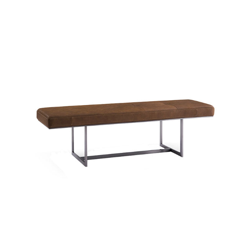 15.6" W Industrial Entryway Bench Rectangle Seating Bench with Upholstered