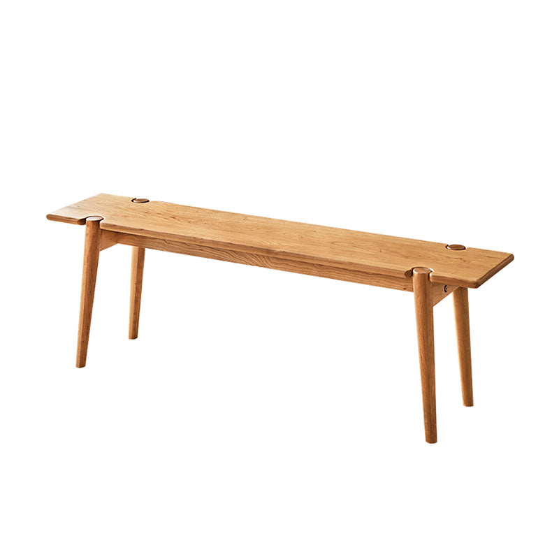 16.38-inch Height Solid Wood Seating Bench Modern Rectangle Bench