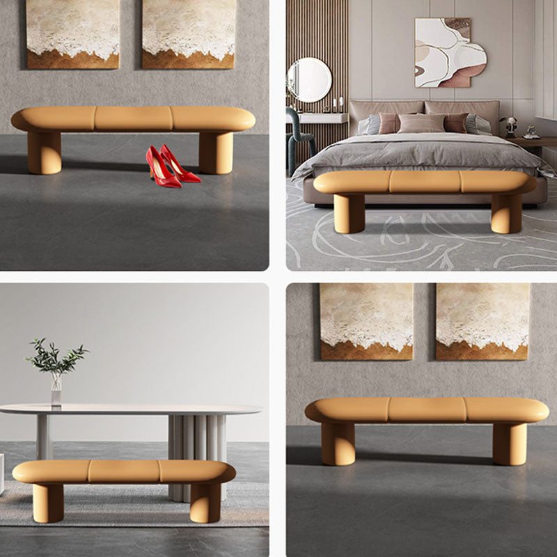 Bedroom Upholstered Bench Contemporary Seating Bench with Legs