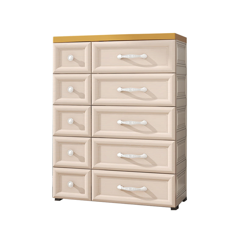 Modern Chest Nursery Dresser Plastic Kids Nightstand with 5/10 Drawers